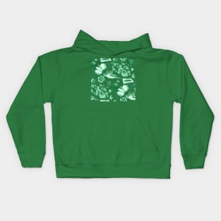 You Got the Green Hawaiian Woodcut Pattern! Kids Hoodie